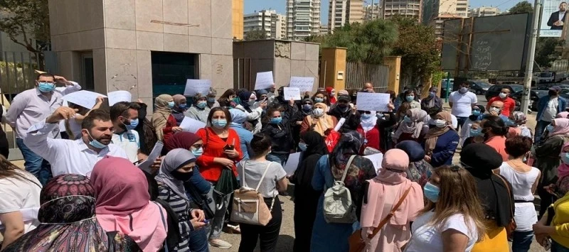 اعـتصـام في طرابلس للمـطالـبة بإخـلاء مدرسة من اللاجئـين السورييـن