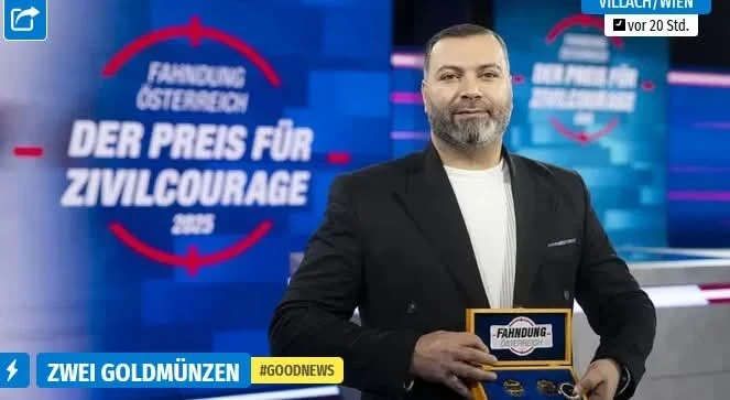 جائزة شجاعة لمواطن سوري أوقف هجوماً دامـ..ـياً في النمسا