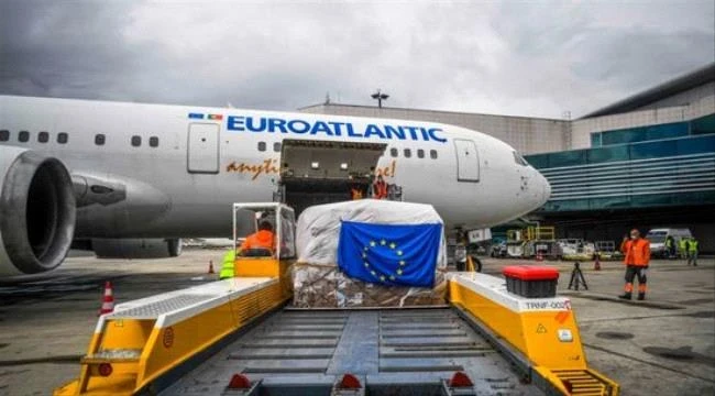 الاتحــاد الأوروبـي يرسـل 50 طـنًا من الإمـدادات الطـبية إلى تركـيا لدعـم المـرافق الصـحية في إدلـب وشمال حلب